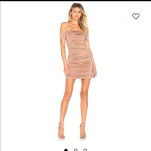 Revolve Elora Rouched off the shoulder dress